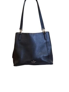 kate spade Black Leather Shoulder Bag with Double Straps